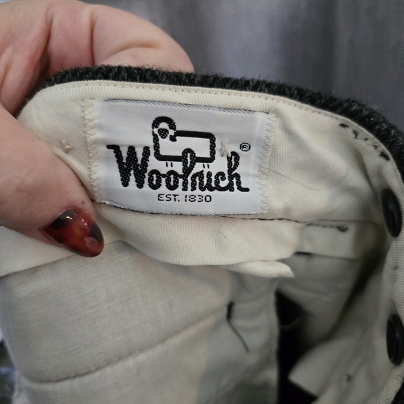 Woolrich Vtg Wool Malone Hunting Pants Trousers Size 33X27 Grey - Picture 3 of 7